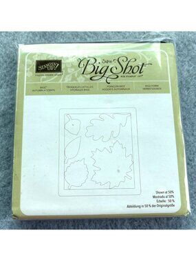 Stampin Up Bigz Autumn Accents Die Cut Leaf Pattern 5-1/2"x6" Craft Tool